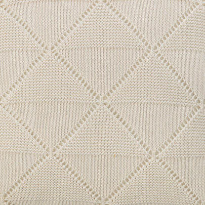 Jacquard Kissenhülle PURL 50 x 50 cm elfenbein