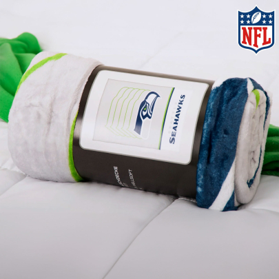 NFL Wellsoft Flauschdecke ca. 155x200cm Seahawks