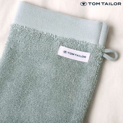 TOM TAILOR Waschhandschuh MIG 16 x 21 cm Fresh Sage