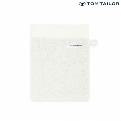 TOM TAILOR Waschhandschuh MIG 16 x 21 cm Crisp White