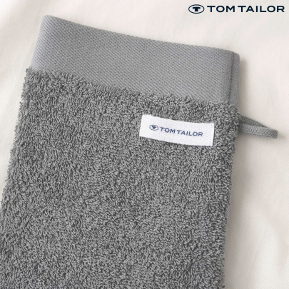 TOM TAILOR Waschhandschuh MIG 16 x 21 cm Moody Grey