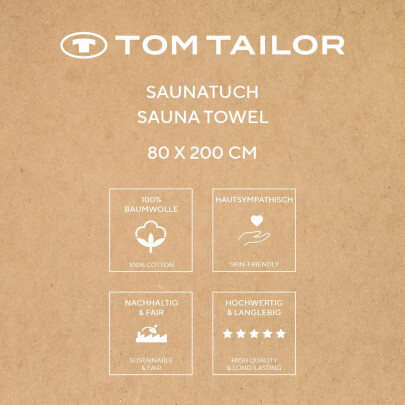 TOM TAILOR Saunatuch MIG 80 x 200 cm Crisp White