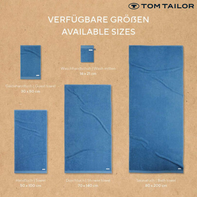 TOM TAILOR Saunatuch MIG 80 x 200 cm Cool Blue